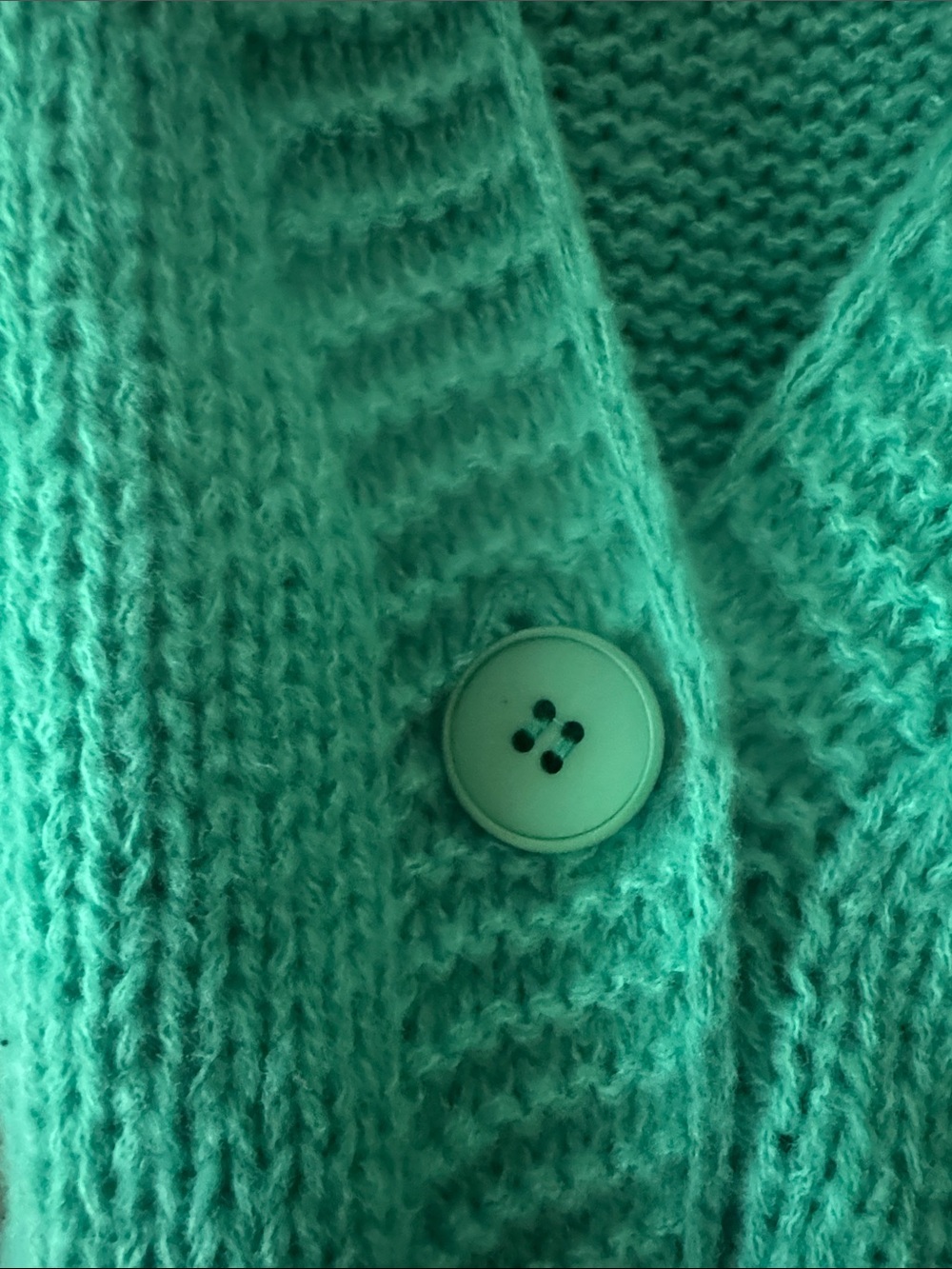 Luna Ivy Turquoise Strawberry Cardigan - Picture 3 of 7